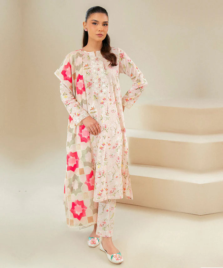 CS KHADDAR 3PC WITH KHADDAR PRINTED SHIRT & TROUSER-904