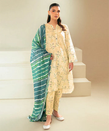 CS KHADDAR 3PC WITH KHADDAR PRINTED SHIRT & TROUSER-901