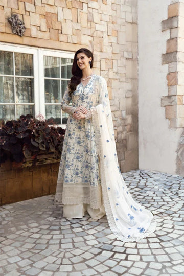 CS Dhanak 3PC Embroidered With Chiffon Embroidered Dupatta-127