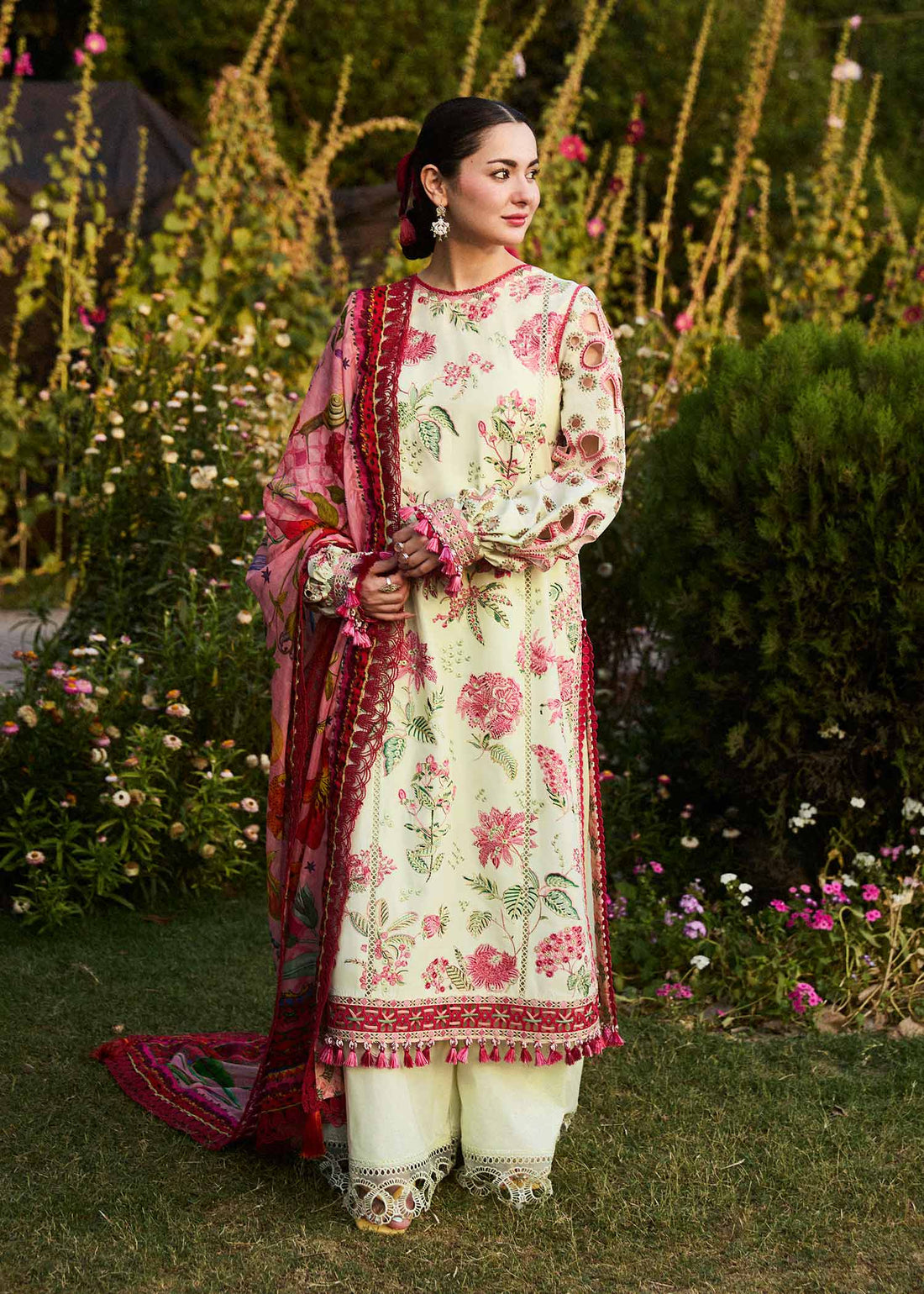 CS Luxury Dhanak 3PC Embroidered With Digital Printed Wool Shawl-211